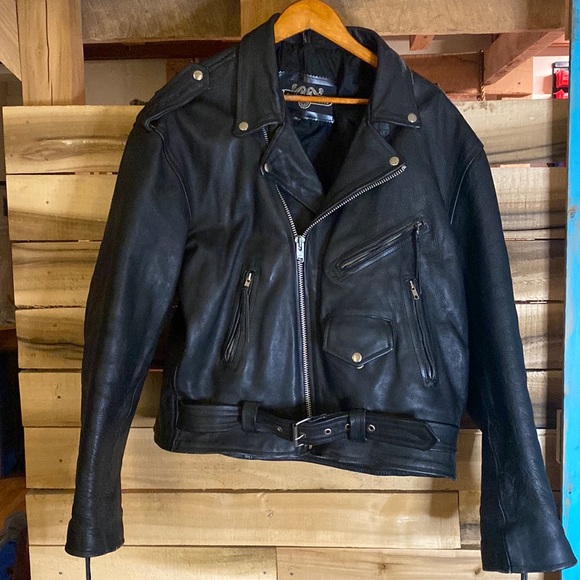Leather Gallery Jackets & Coats Mens Leather Gallery Black Leather